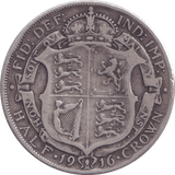1916 HALFCROWN ( GF ) - halfcrown - Cambridgeshire Coins