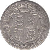 1916 HALFCROWN ( GVF ) 28 A - Halfcrown - Cambridgeshire Coins
