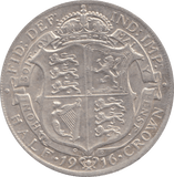 1916 HALFCROWN ( GVF ) 28 B - Halfcrown - Cambridgeshire Coins