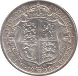 1916 HALFCROWN ( GVF ) 30 - Halfcrown - Cambridgeshire Coins
