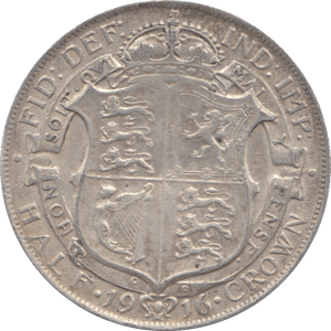 1916 HALFCROWN ( GVF ) 3 - HALFCROWN - Cambridgeshire Coins