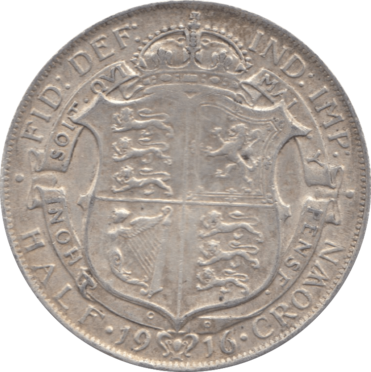 1916 HALFCROWN ( GVF ) 3 - HALFCROWN - Cambridgeshire Coins