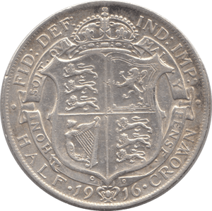 1916 HALFCROWN ( GVF ) 3 - Halfcrown - Cambridgeshire Coins