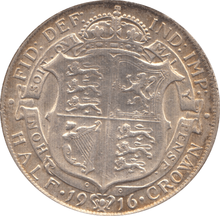1916 HALFCROWN ( GVF ) 4 - HALFCROWN - Cambridgeshire Coins