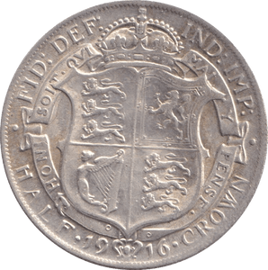 1916 HALFCROWN ( GVF ) - halfcrown - Cambridgeshire Coins