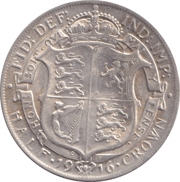 1916 HALFCROWN ( GVF ) - halfcrown - Cambridgeshire Coins