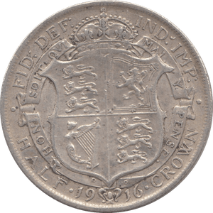 1916 HALFCROWN ( VF ) 8 - Halfcrown - Cambridgeshire Coins