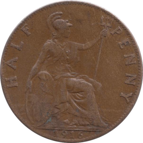 1916 HALFPENNY ( VF ) - HALFPENNY - Cambridgeshire Coins