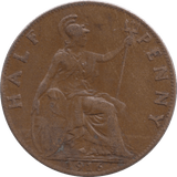 1916 HALFPENNY ( VF ) - HALFPENNY - Cambridgeshire Coins