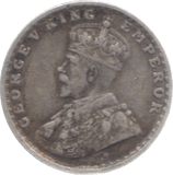 1916 INDIA SILVER 2 ANNAS 3 - WORLD COINS - Cambridgeshire Coins