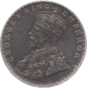 1916 INDIA SILVER 2 ANNAS - WORLD COINS - Cambridgeshire Coins