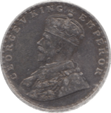 1916 INDIA SILVER 2 ANNAS - WORLD COINS - Cambridgeshire Coins