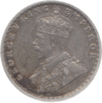 1916 INDIA SILVER 2 ANNAS - WORLD COINS - Cambridgeshire Coins