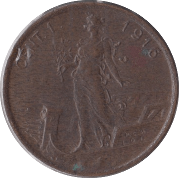1916 ITALY ONE CENTESIMI - WORLD COINS - Cambridgeshire Coins