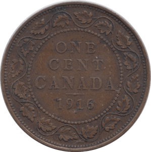 1916 ONE CENT CANADA - world coins - Cambridgeshire Coins
