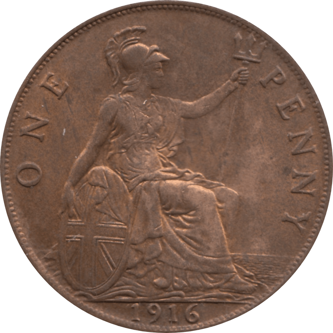 1916 PENNY 1 ( AUNC ) 39 - Penny - Cambridgeshire Coins
