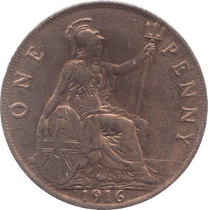1916 PENNY ( AUNC ) 7 - Penny - Cambridgeshire Coins