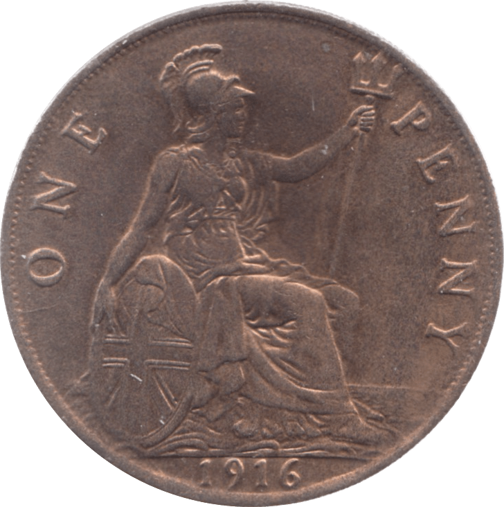 1916 PENNY ( AUNC ) 7 - Penny - Cambridgeshire Coins