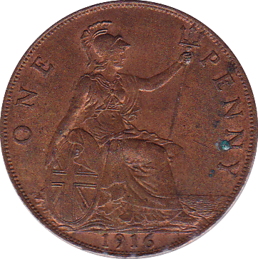 1916 PENNY ( EF ) - Penny - Cambridgeshire Coins