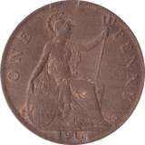 1916 PENNY ( UNC ) D - Penny - Cambridgeshire Coins
