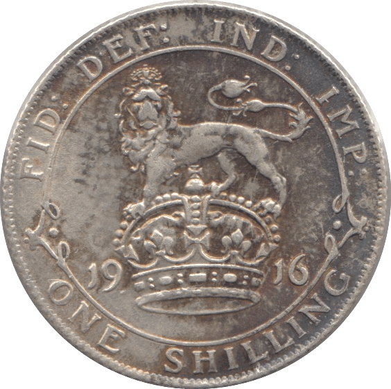 1916 SHILLING ( EF ) 3 - Shilling - Cambridgeshire Coins