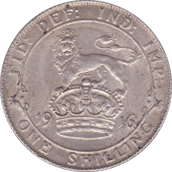1916 SHILLING ( EF ) A - Shilling - Cambridgeshire Coins