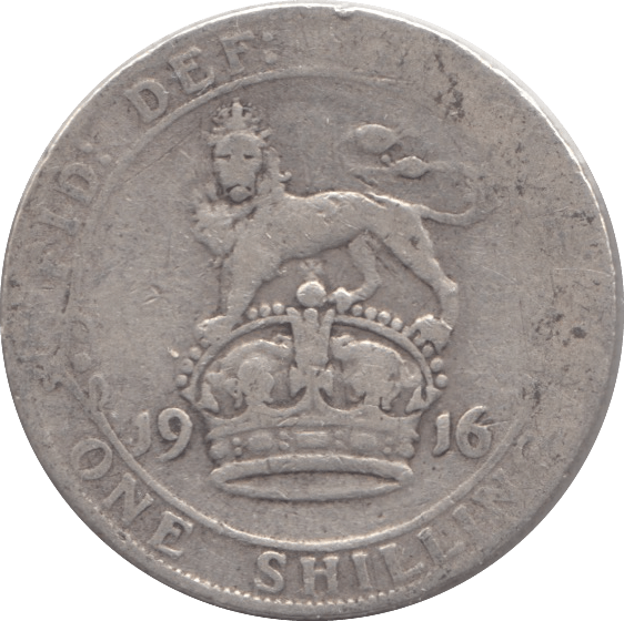 1916 SHILLING ( F ) 2 - Shilling - Cambridgeshire Coins