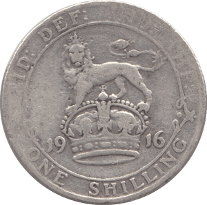 1916 SHILLING ( F ) - Shilling - Cambridgeshire Coins