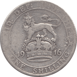 1916 SHILLING ( F ) - Shilling - Cambridgeshire Coins