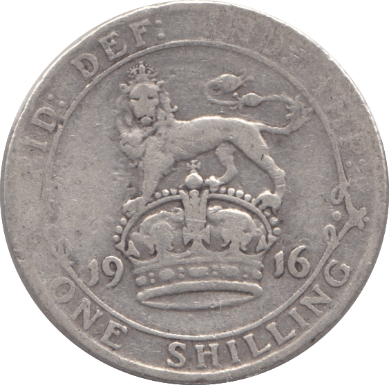 1916 SHILLING ( F ) - Shilling - Cambridgeshire Coins