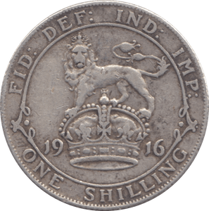 1916 SHILLING ( FINE ) - Shilling - Cambridgeshire Coins