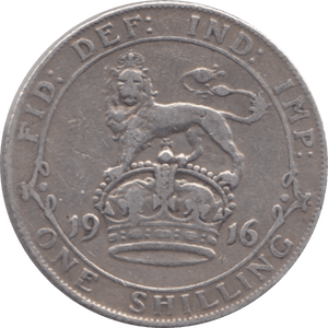 1916 SHILLING ( GF ) 4 - Shilling - Cambridgeshire Coins