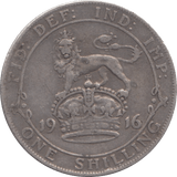1916 SHILLING ( GF ) 6 - Shilling - Cambridgeshire Coins