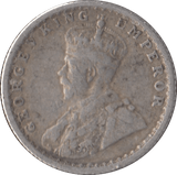 1916 SILVER 1/4 RUPEE INDIA - SILVER WORLD COINS - Cambridgeshire Coins