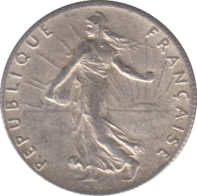 1916 SILVER 50 CENTIMES FRANCE - SILVER WORLD COINS - Cambridgeshire Coins