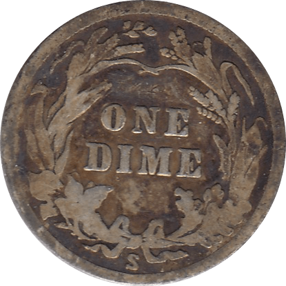 1916 SILVER DIME USA S - SILVER WORLD COINS - Cambridgeshire Coins