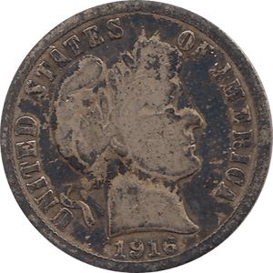 1916 SILVER DIME USA S - SILVER WORLD COINS - Cambridgeshire Coins