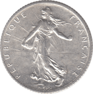 1916 SILVER ONE FRANC FRANCE - WORLD SILVER COINS - Cambridgeshire Coins