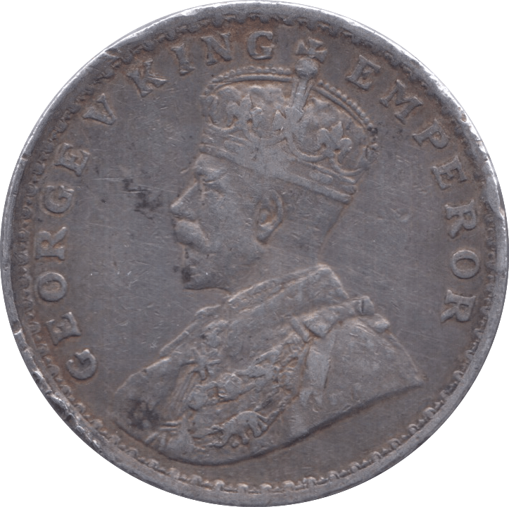 1916 SILVER ONE RUPEE INDIA - SILVER WORLD COINS - Cambridgeshire Coins