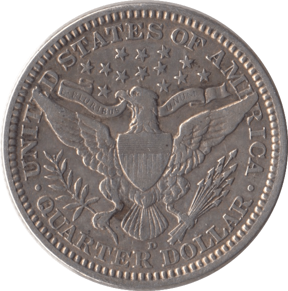 1916 SILVER QUARTER DOLLAR USA - SILVER WORLD COINS - Cambridgeshire Coins