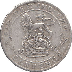 1916 SIXPENCE ( FINE ) 1 - Sixpence - Cambridgeshire Coins