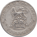 1916 SIXPENCE ( FINE ) 1 - Sixpence - Cambridgeshire Coins