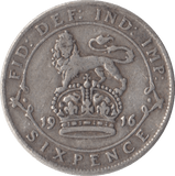 1916 SIXPENCE ( FINE ) 2 - Sixpence - Cambridgeshire Coins