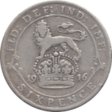 1916 SIXPENCE ( FINE ) 3 - Sixpence - Cambridgeshire Coins