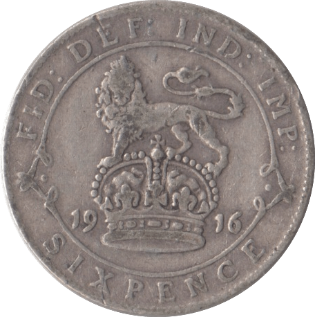 1916 SIXPENCE ( FINE ) 3 - Sixpence - Cambridgeshire Coins