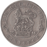 1916 SIXPENCE ( FINE ) 3 - Sixpence - Cambridgeshire Coins