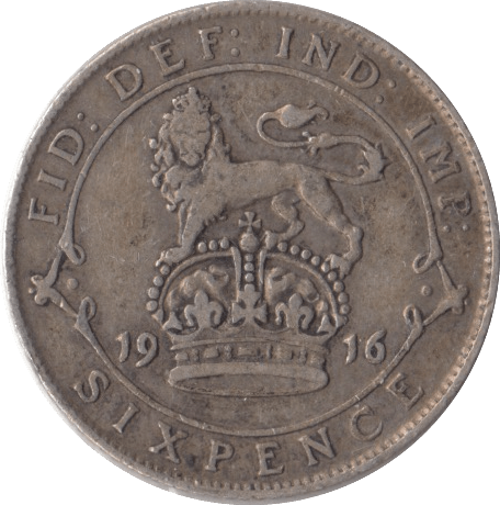 1916 SIXPENCE ( FINE ) - Sixpence - Cambridgeshire Coins