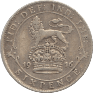 1916 SIXPENCE ( GF ) 1 - Sixpence - Cambridgeshire Coins