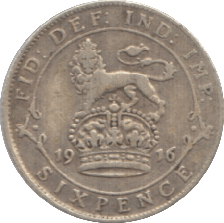 1916 SIXPENCE ( GF ) 1 - Sixpence - Cambridgeshire Coins