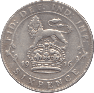1916 SIXPENCE ( GF ) - Sixpence - Cambridgeshire Coins